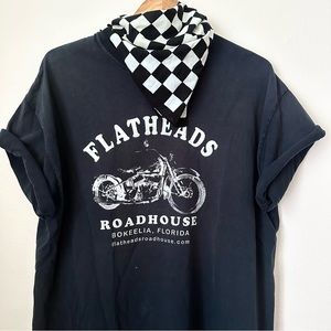 Flatheads Roadhouse Biker Cafe Vintage T-Shirt